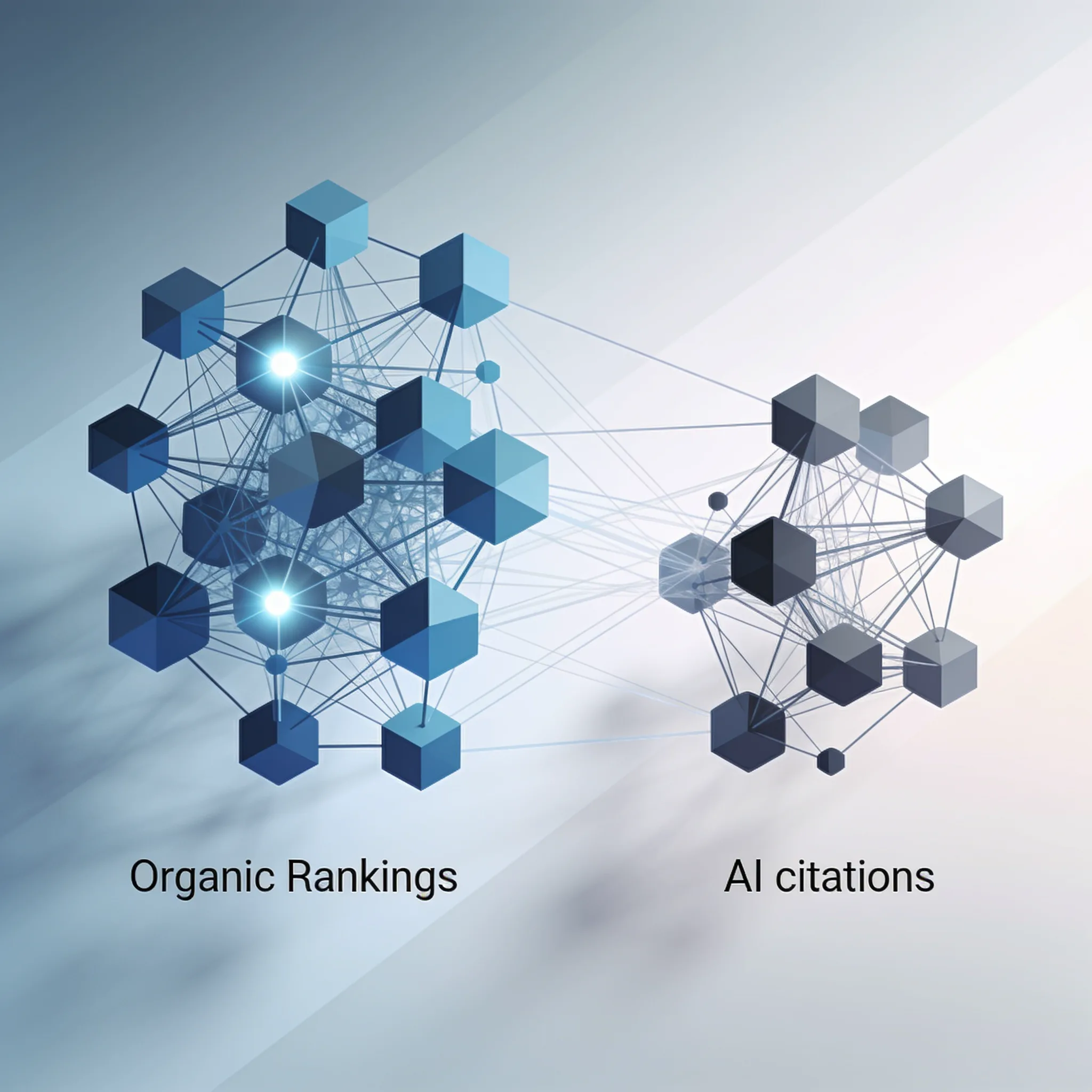 Illustration for the section "Contrarian View: Why High Organic Rankings Don't Guarantee AI Citations"