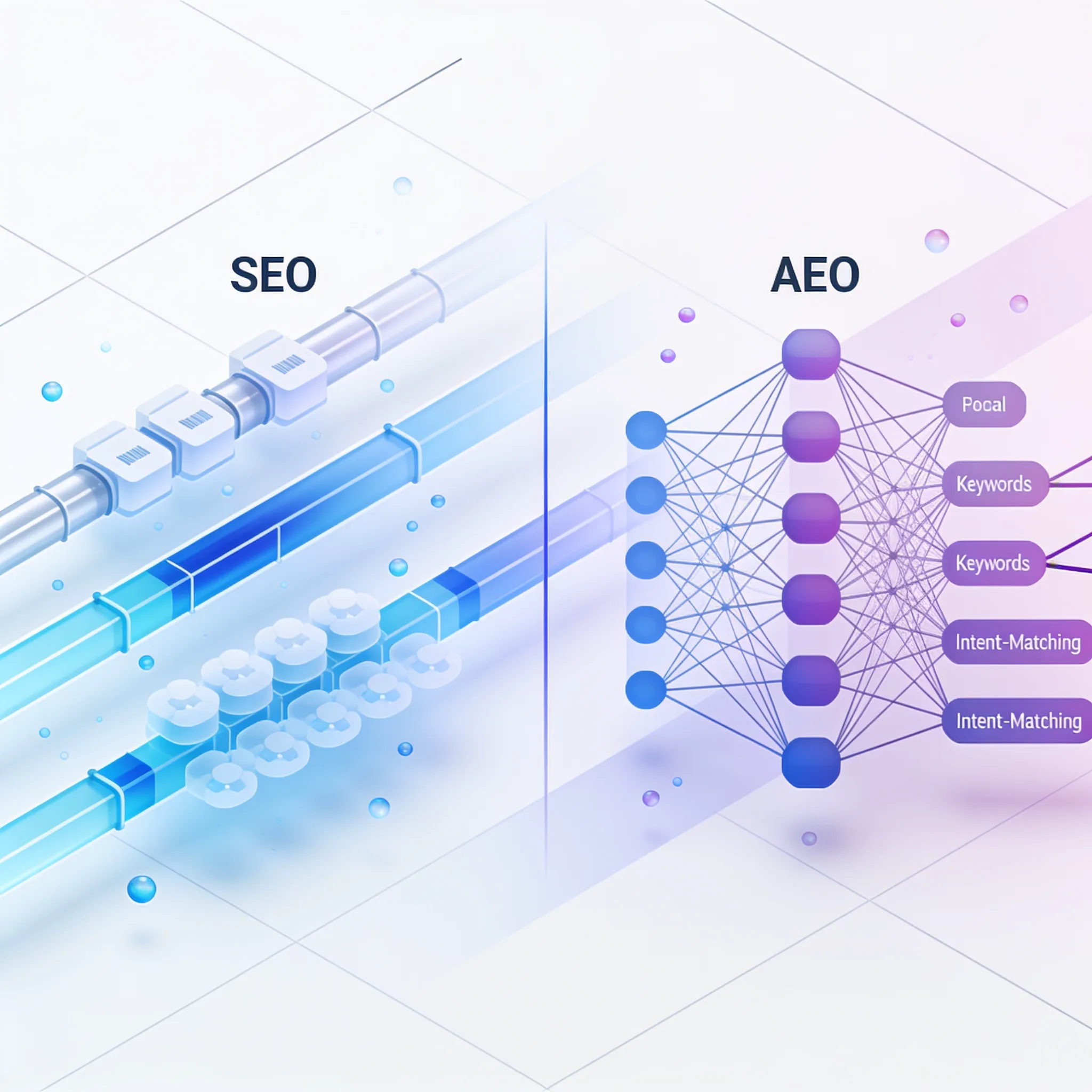 Illustration for the section "What Is Answer Engine Optimization (AEO) and How Does It Differ from SEO"