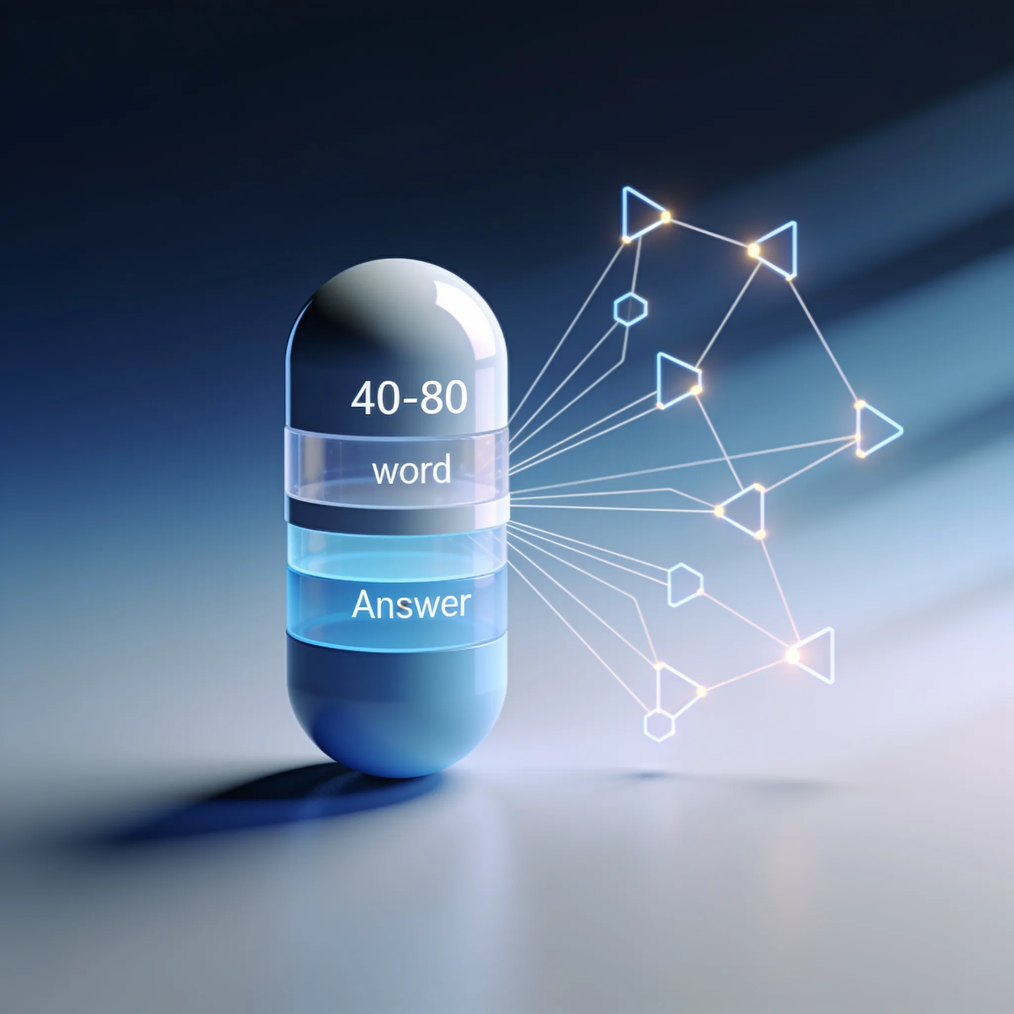 Illustration for the section "Structuring the 40-80 Word Answer Capsule and Schema Markup"