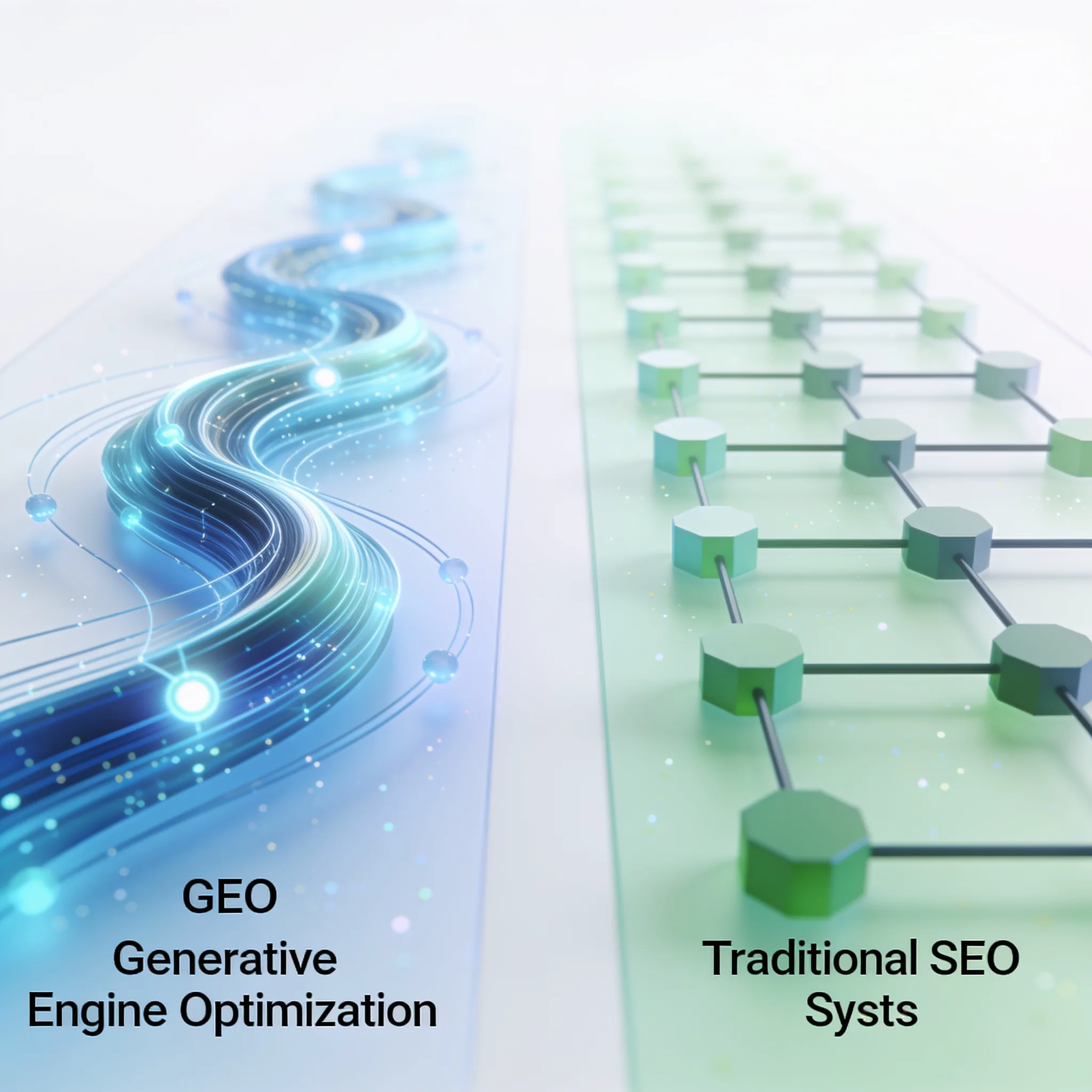 Illustration for the section "How Does Generative Engine Optimization Differ From Traditional SEO"